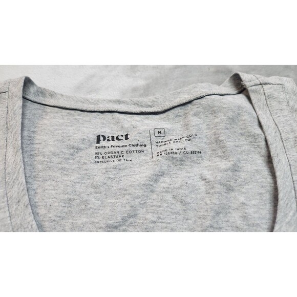 Pact Organic Cotton Medium Grey Tank Top - Picture 3 of 6